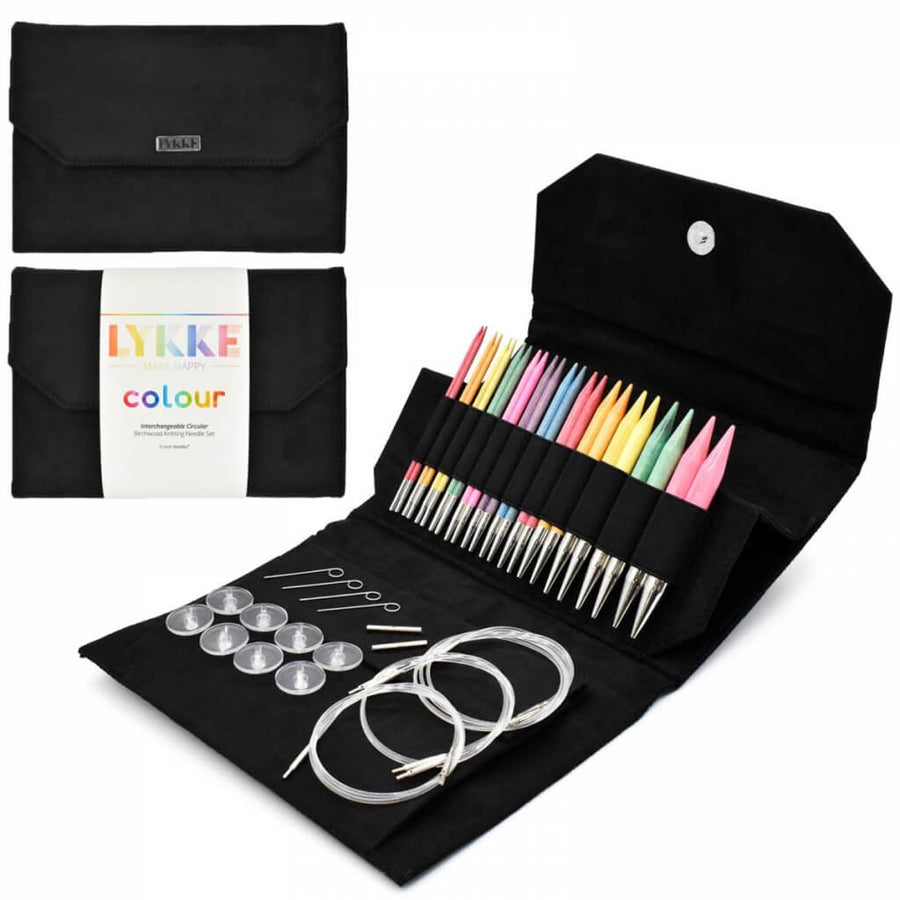 Lykke Needles Lykke Rundstricknadel Set Colour - Black Vegan Suede bei bei bei bei bei bei bei bei bei bei bei Lieblingsgarn