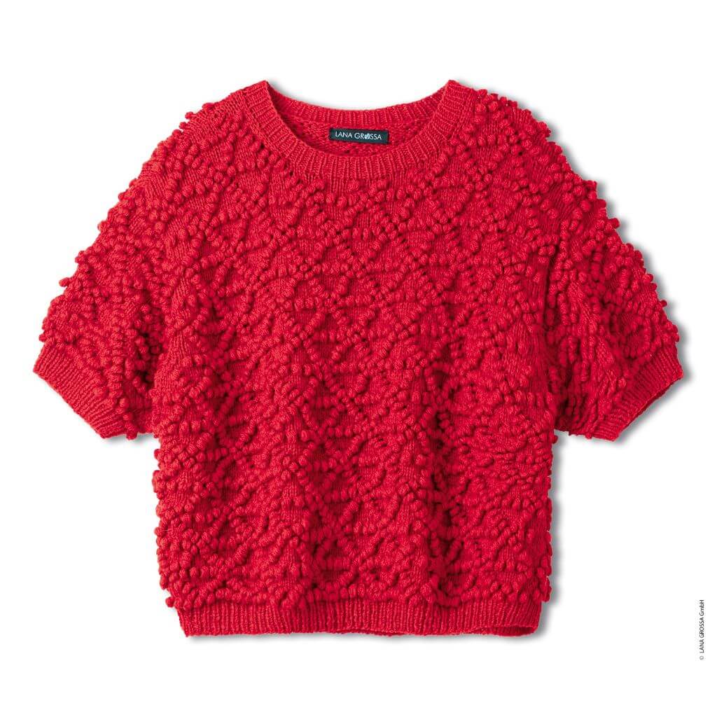 Pullover Noppenmuster Strickanleitung - Lana Grossa (Heft)