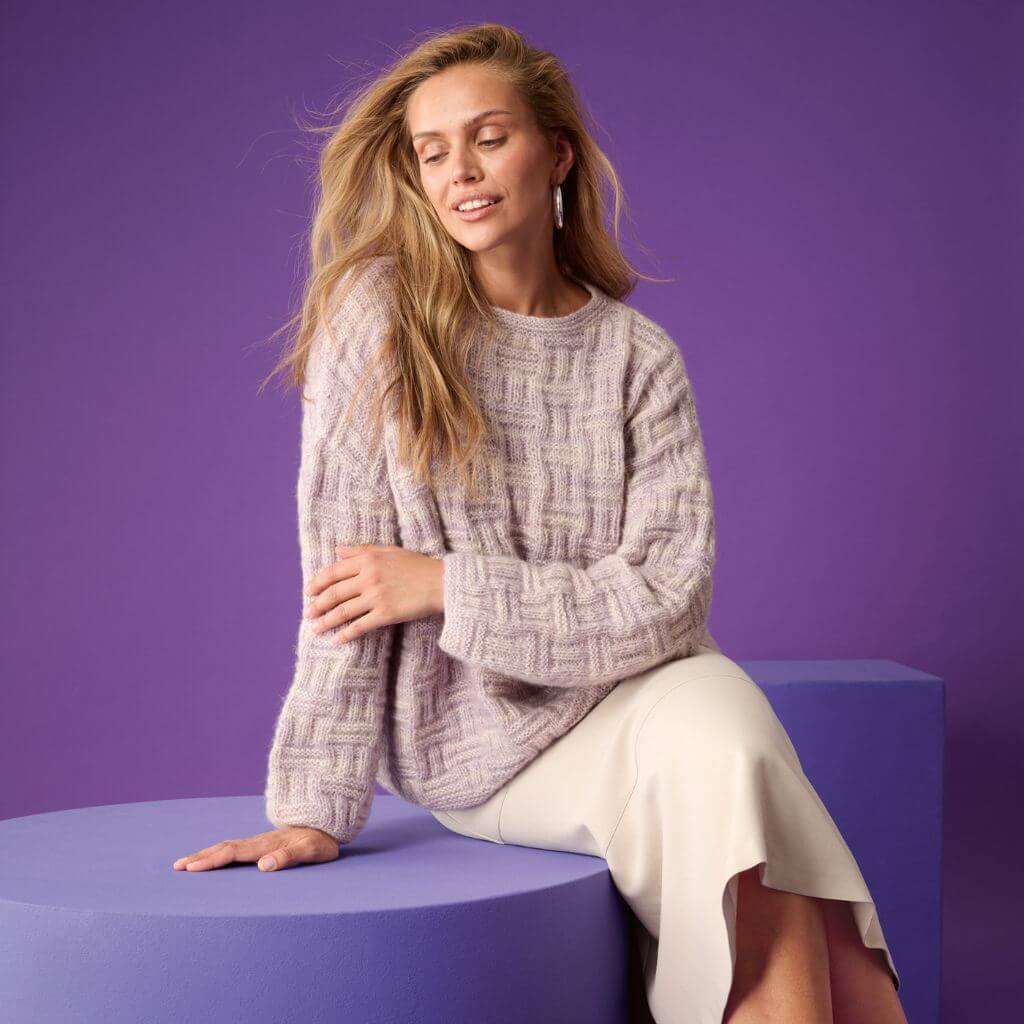Lana Grossa Pullover Flechtmuster Strickanleitung – Produktansicht bei bei bei bei bei Lieblingsgarn