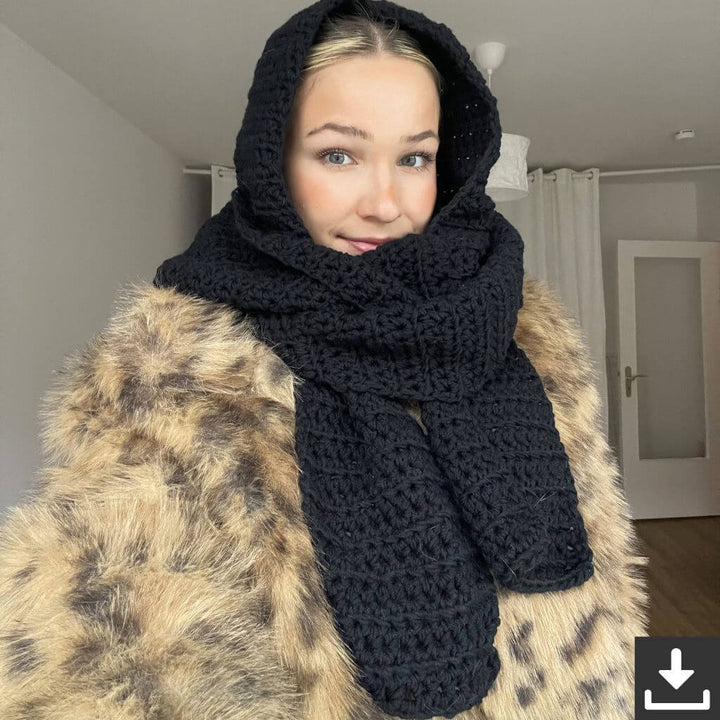 Marta Pattern Kapuzenschal Häkelanleitung - Marta x Lieblingsgarn (PDF) bei bei bei bei bei bei bei bei bei Lieblingsgarn