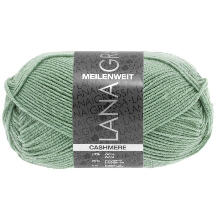 Lana Grossa Meilenweit 50 Cashmere, Farbe 28 Mint – Kaschmir, Polyamid und Schurwolle bei Lieblingsgarn