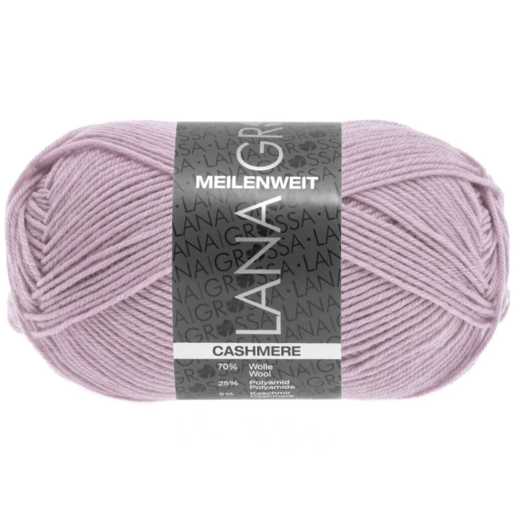 Lana Grossa Meilenweit 50 Cashmere, Farbe 36 Pastellrosa – Kaschmir, Polyamid und Schurwolle bei Lieblingsgarn