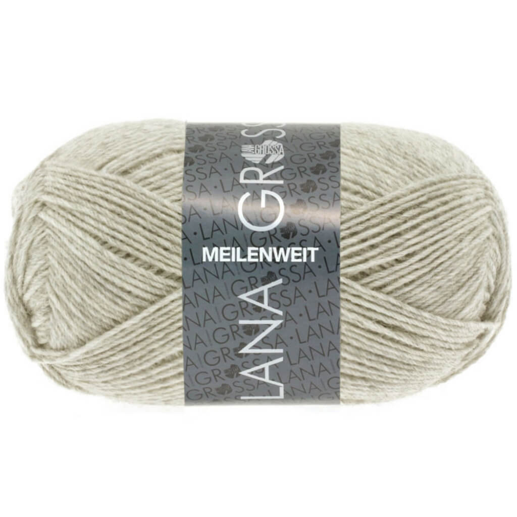 Lana Grossa Meilenweit 50, Farbe 1301 Hellbeige meliert – Polyamid und Schurwolle bei Lieblingsgarn