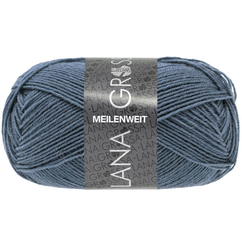 Lana Grossa Meilenweit 50, Farbe 1415 Jeansblau – Polyamid und Schurwolle bei Lieblingsgarn