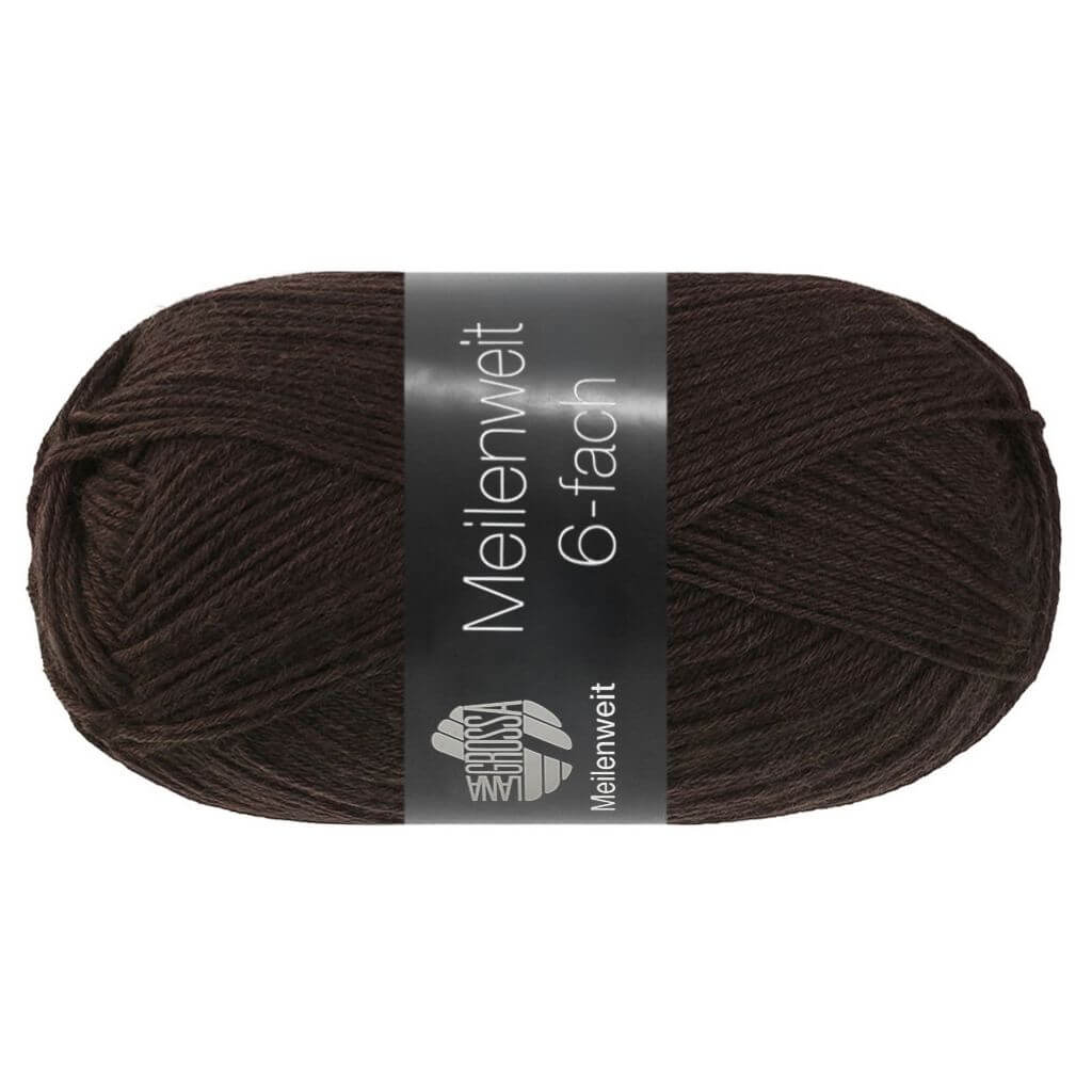 Lana Grossa Meilenweit 6-fach 150 Unito, Farbe 9861 Mokka – Polyamid und Schurwolle bei Lieblingsgarn