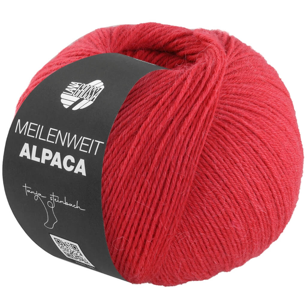 Lana Grossa 1003 - Rot Lana Grossa Meilenweit 6-F. 150 Alpaca Uni bei bei bei bei bei bei bei bei bei bei bei Lieblingsgarn