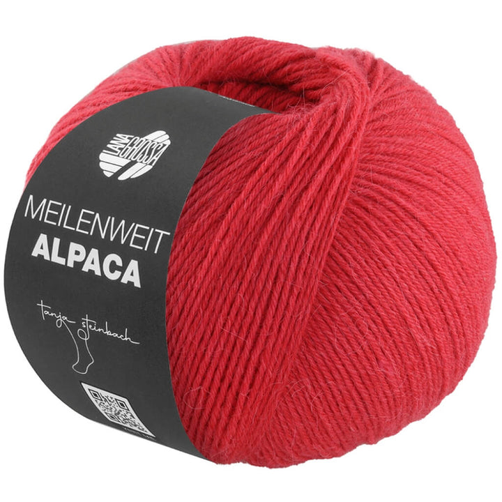 Lana Grossa 1003 - Rot Lana Grossa Meilenweit 6-F. 150 Alpaca Uni bei bei bei bei bei bei bei bei bei bei bei Lieblingsgarn