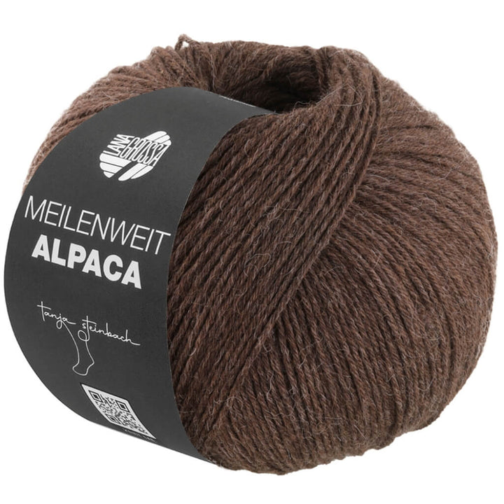 Lana Grossa 1022 - Dunkelbraun Lana Grossa Meilenweit 6-F. 150 Alpaca Uni bei bei bei bei bei bei bei bei bei Lieblingsgarn