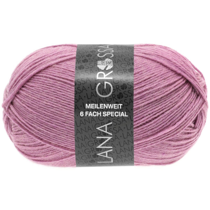 Lana Grossa Meilenweit 6-fach 150 Unito, Farbe 9223 Altrosa – Polyamid und Schurwolle bei Lieblingsgarn