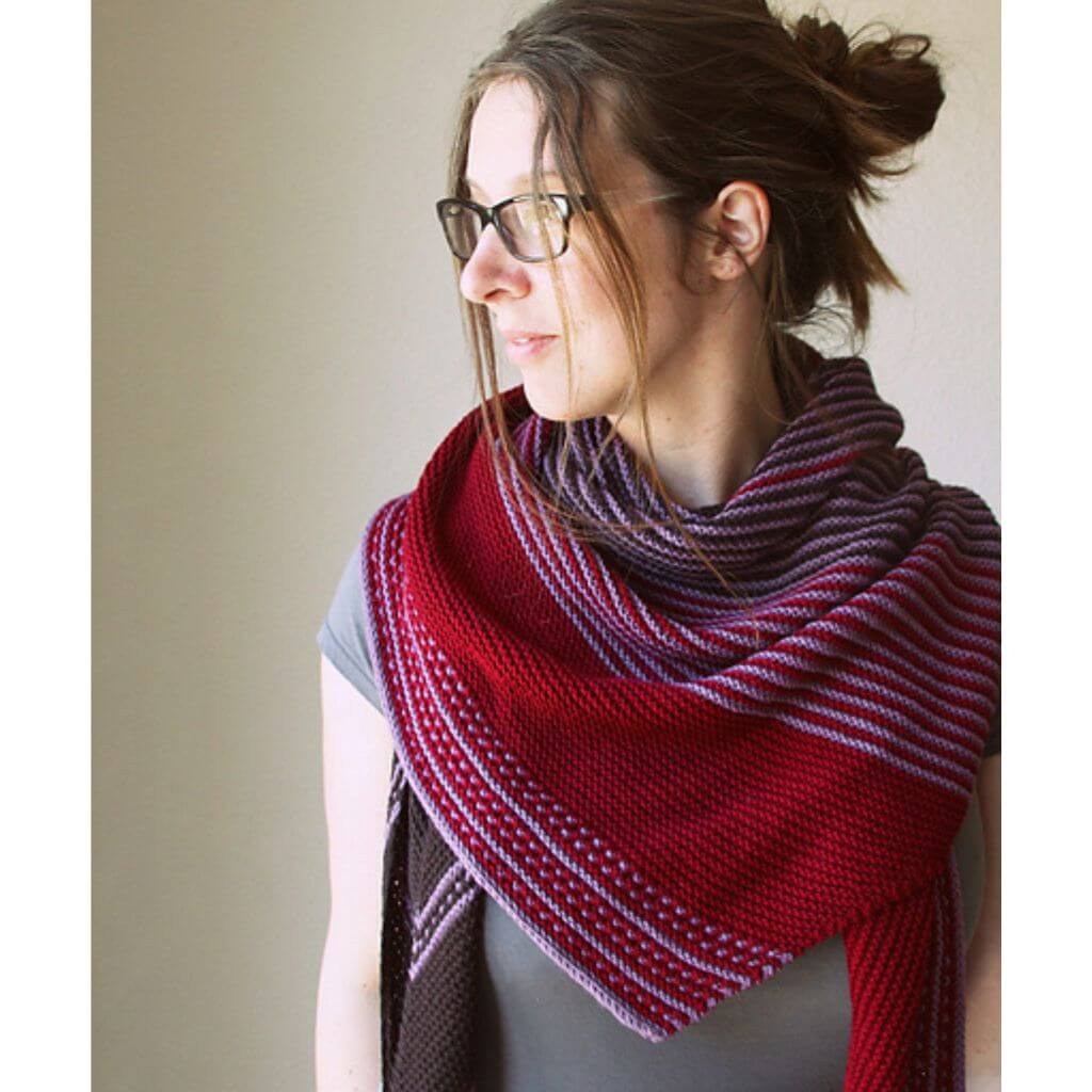 Melanie Berg Pattern Tuch Drachenfels Strickanleitung mit Row Map - Melanie Berg (PDF) bei bei bei bei bei bei Lieblingsgarn