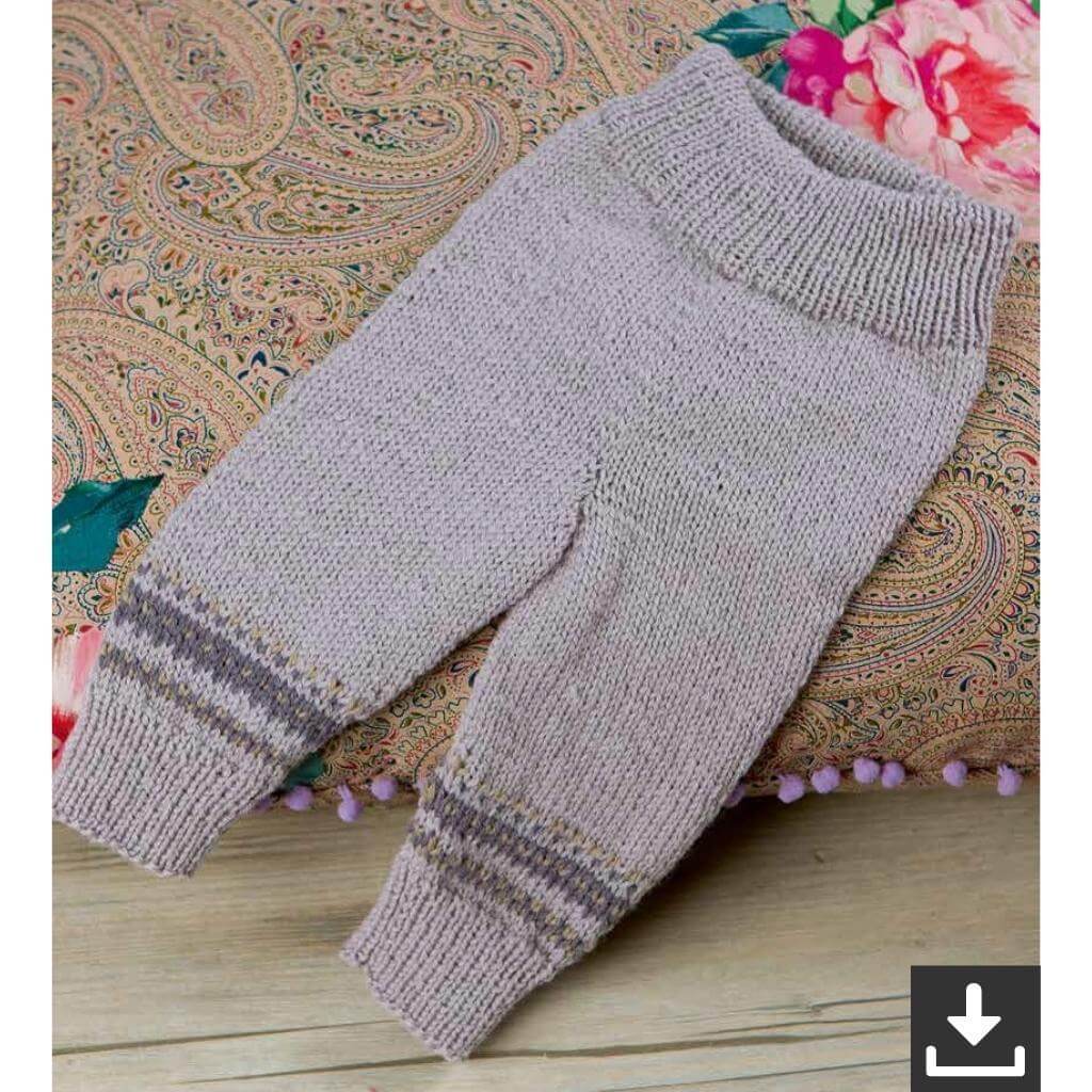 Lang Yarns Pattern Babyhose mit Jacquardmuster Strickanleitung - Lang Yarns (PDF) bei bei bei bei bei bei bei Lieblingsgarn