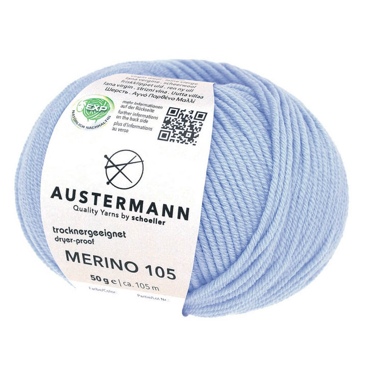 Austermann Merino 105 EXP 50g, Farbe 322 Azur – Merino bei Lieblingsgarn