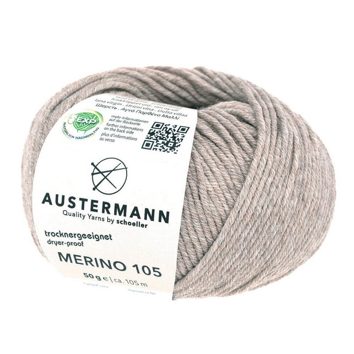 Austermann Merino 105 EXP 50g, Farbe 337 Beigemeliert – Merino bei Lieblingsgarn