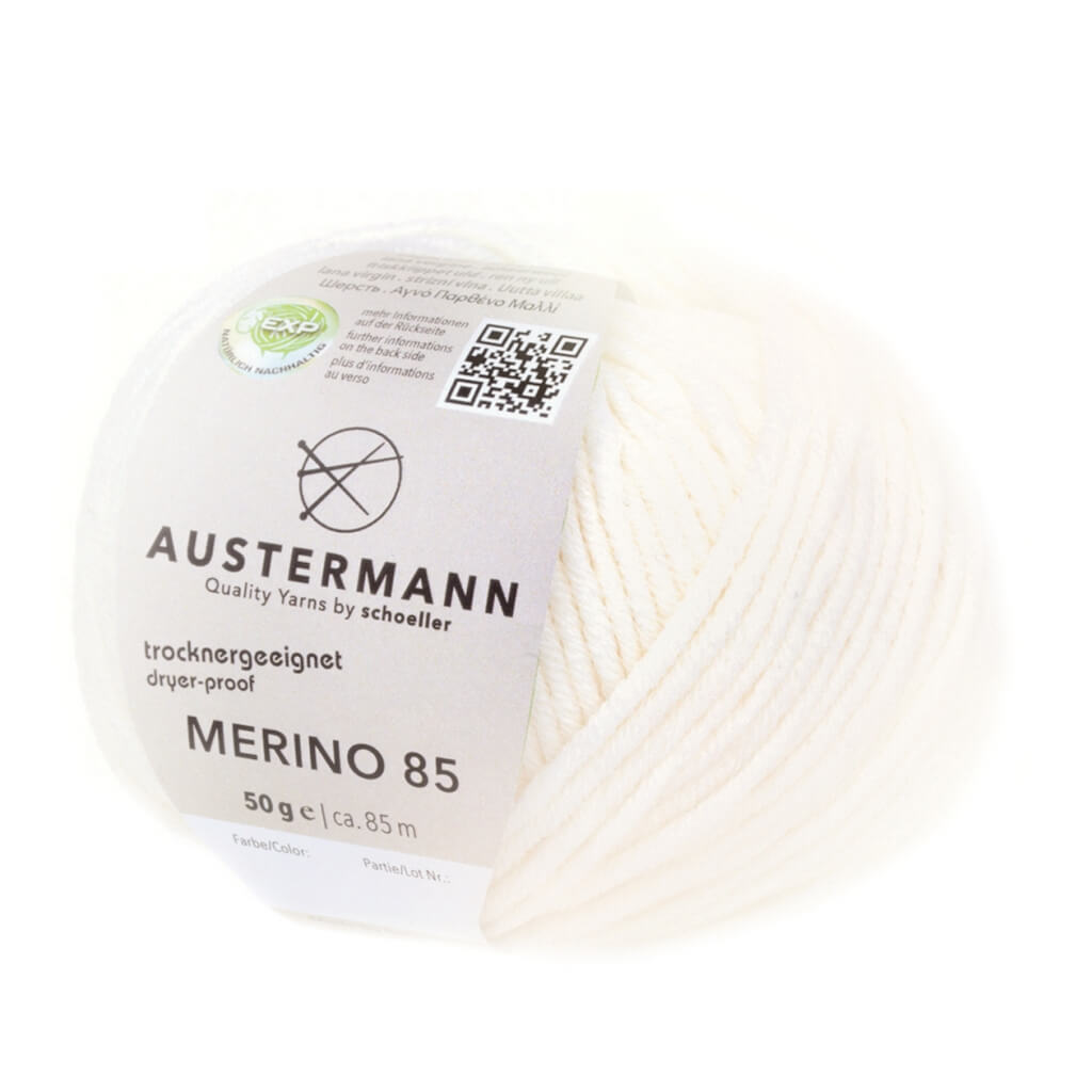 Austermann Merino 85 Exp 50g, Farbe 1 Weiß – Merino und Schurwolle bei Lieblingsgarn