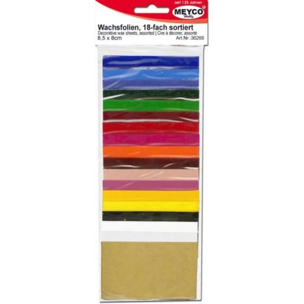 Meyco Verzierwachs, 8,5X5 Cm, Sortiment=18 Farben Sort. bei bei bei bei bei bei bei bei bei bei Lieblingsgarn