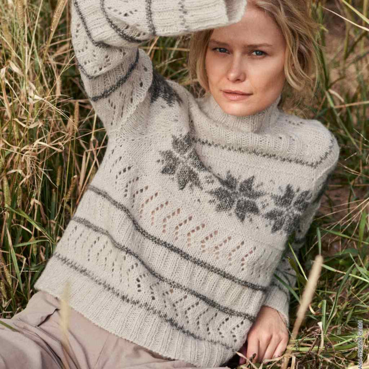 Pullover Raglanpulli Natural Alpaca Pelo Modell 17 Strickanleitung - Lana Grossa (Heft)