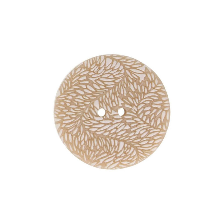 Milward Knopf 2-Loch Blätter 28mm weiß-beige 4 Stk. – Produktansicht, Synthetik bei bei bei bei bei bei bei bei Lieblingsgarn
