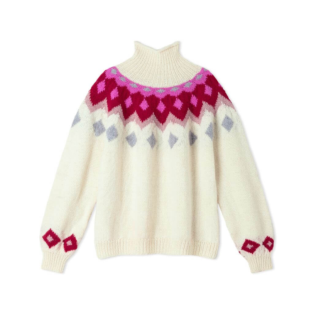 Rundpassenpullover mit Norwegermuster Strickanleitung - Lana Grossa (Heft)