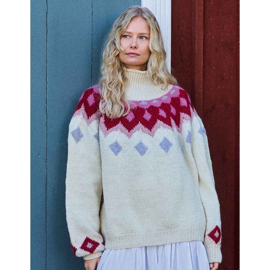Rundpassenpullover mit Norwegermuster Strickanleitung - Lana Grossa (Heft)