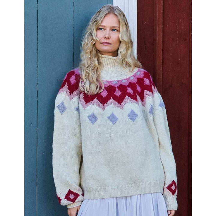 Rundpassenpullover mit Norwegermuster Strickanleitung - Lana Grossa (Heft)
