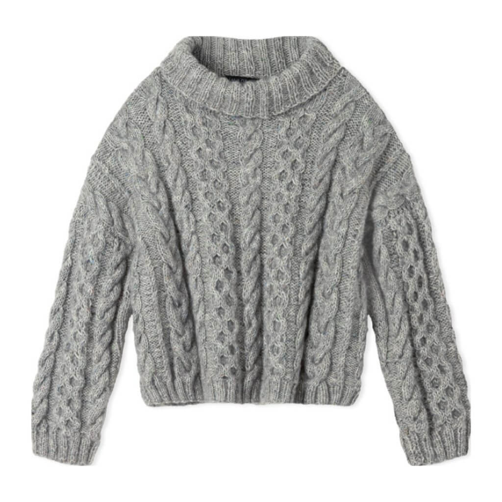 Rollkragenpullover mit Zopfmuster Strickanleitung - Lana Grossa (Heft)