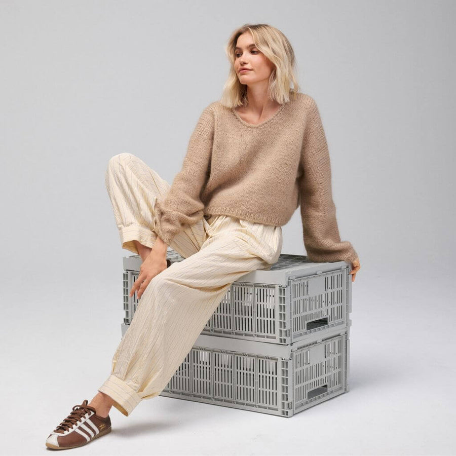 Lana Grossa Überschnittenen Pullover Mohair di Gio Strickanleitung – Produktansicht bei bei bei bei bei bei bei Lieblingsgarn