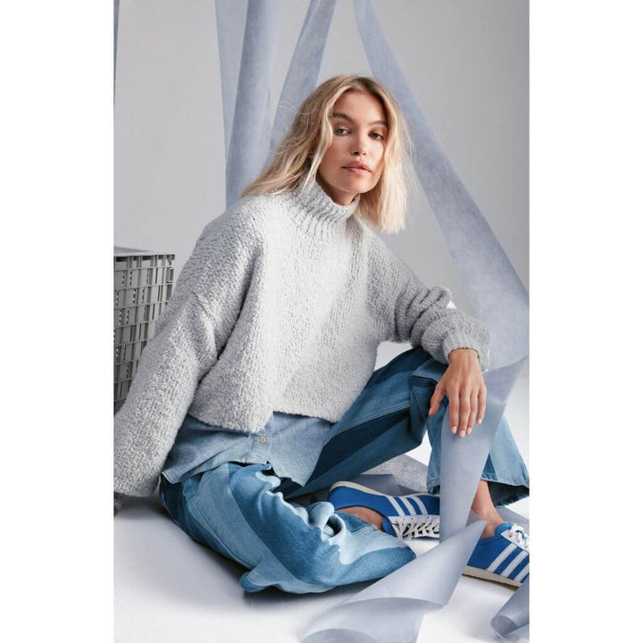 Lana Grossa Pullover mit Stehkragen Strickanleitung – Bild 2 von 3 bei Lieblingsgarn