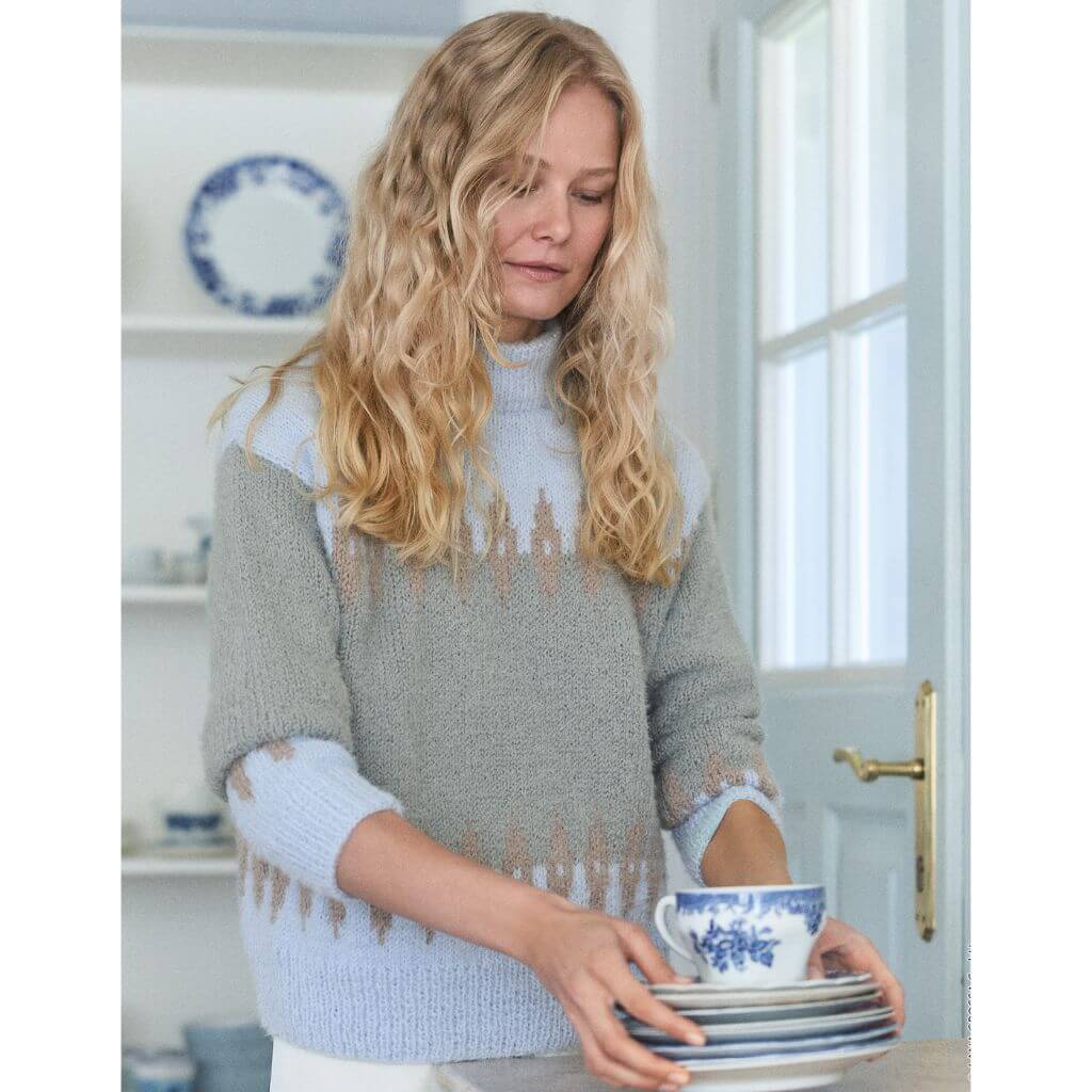 Pullover mit Jacquardmuster Strickanleitung - Lana Grossa (Heft)