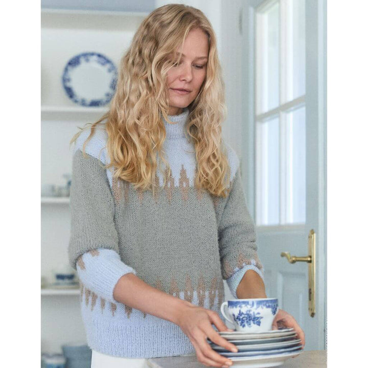 Pullover mit Jacquardmuster Strickanleitung - Lana Grossa (Heft)