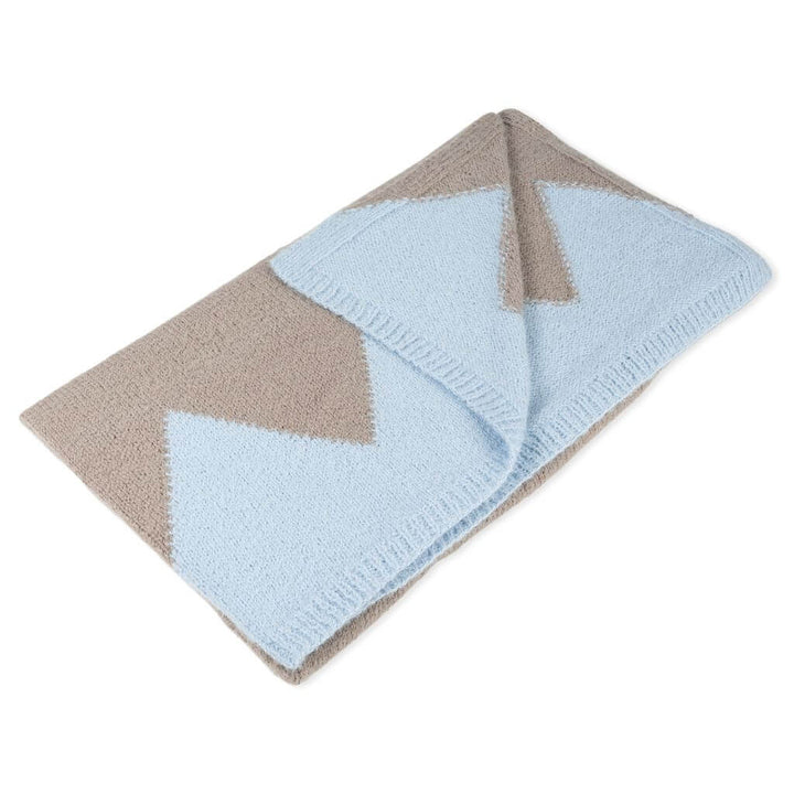Decke mit Zackenmuster Strickanleitung - Lana Grossa (Heft)