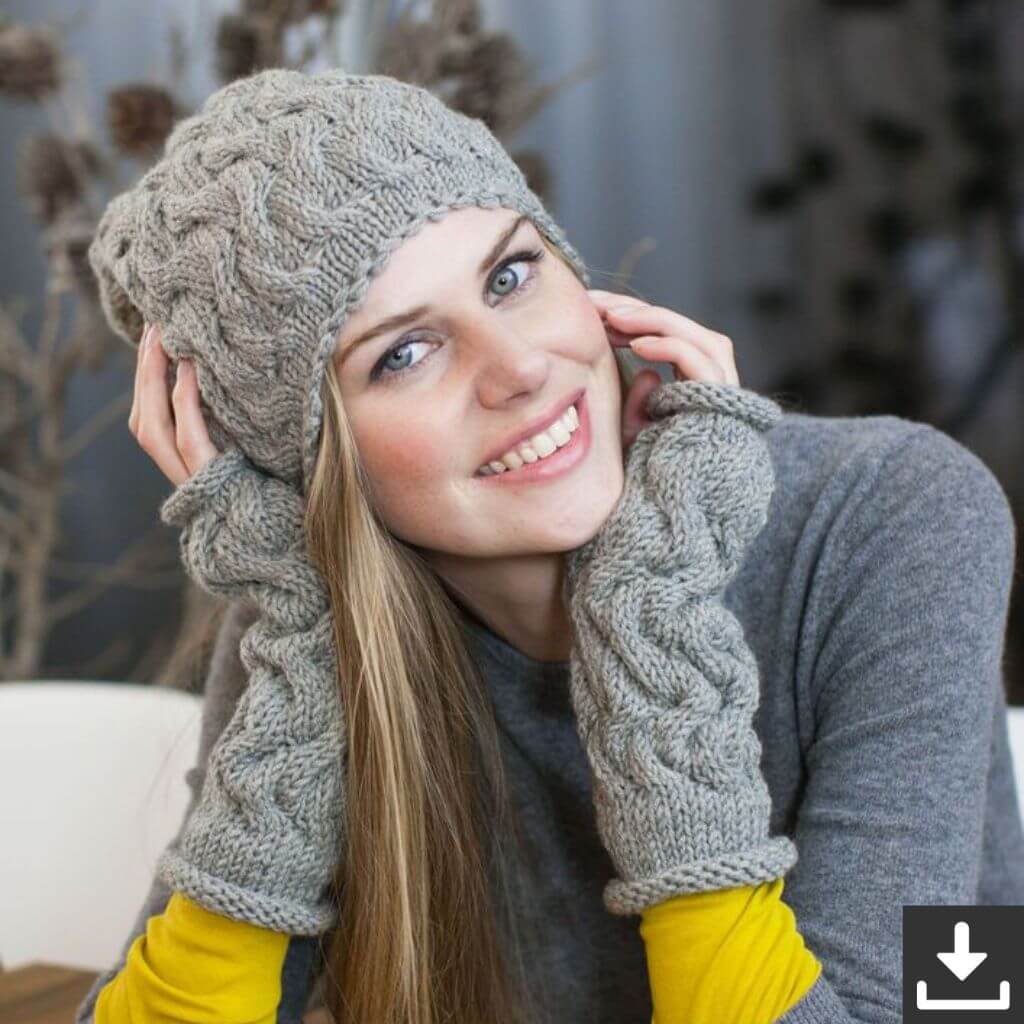 Schachenmayr Pattern Mütze und Handstulpen Strickset - Schachenmayr (PDF) bei bei bei bei bei bei bei bei bei Lieblingsgarn