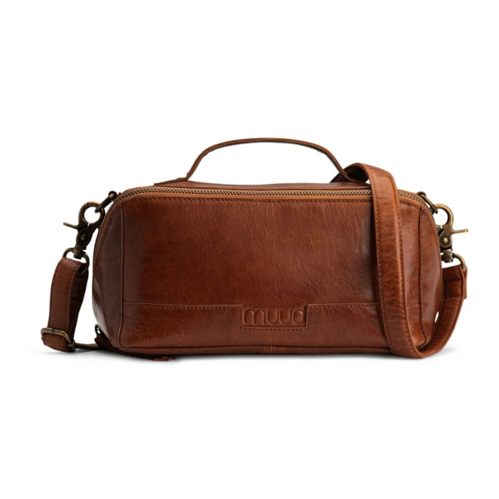 muud Cleo - Umhängetasche, Farbe Rich Brown – Leder bei Lieblingsgarn