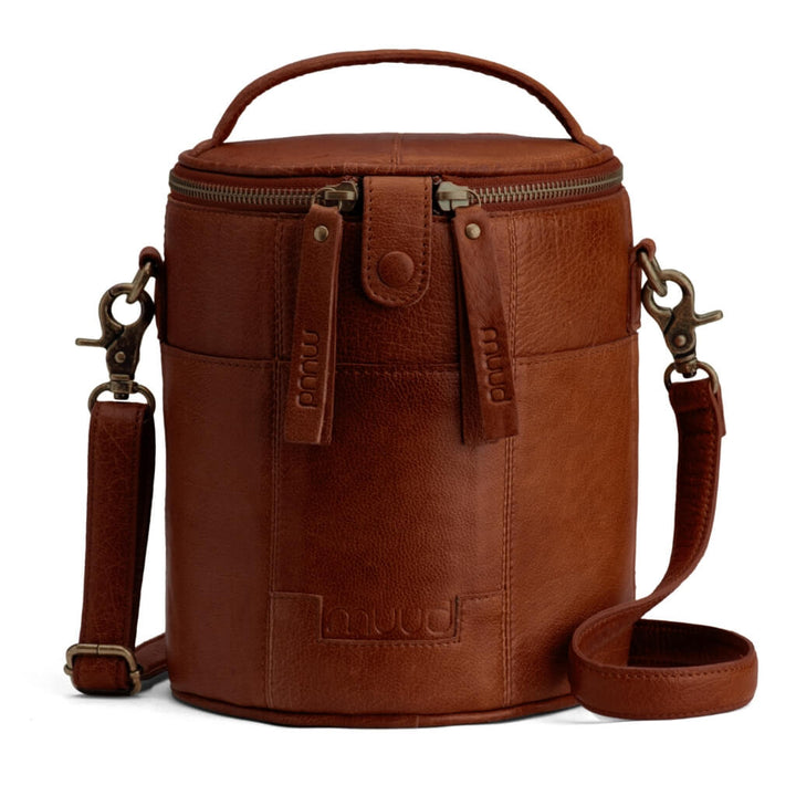 muud Saturn - Projekttasche aus Leder, Farbe Rich Brown – Leder bei Lieblingsgarn