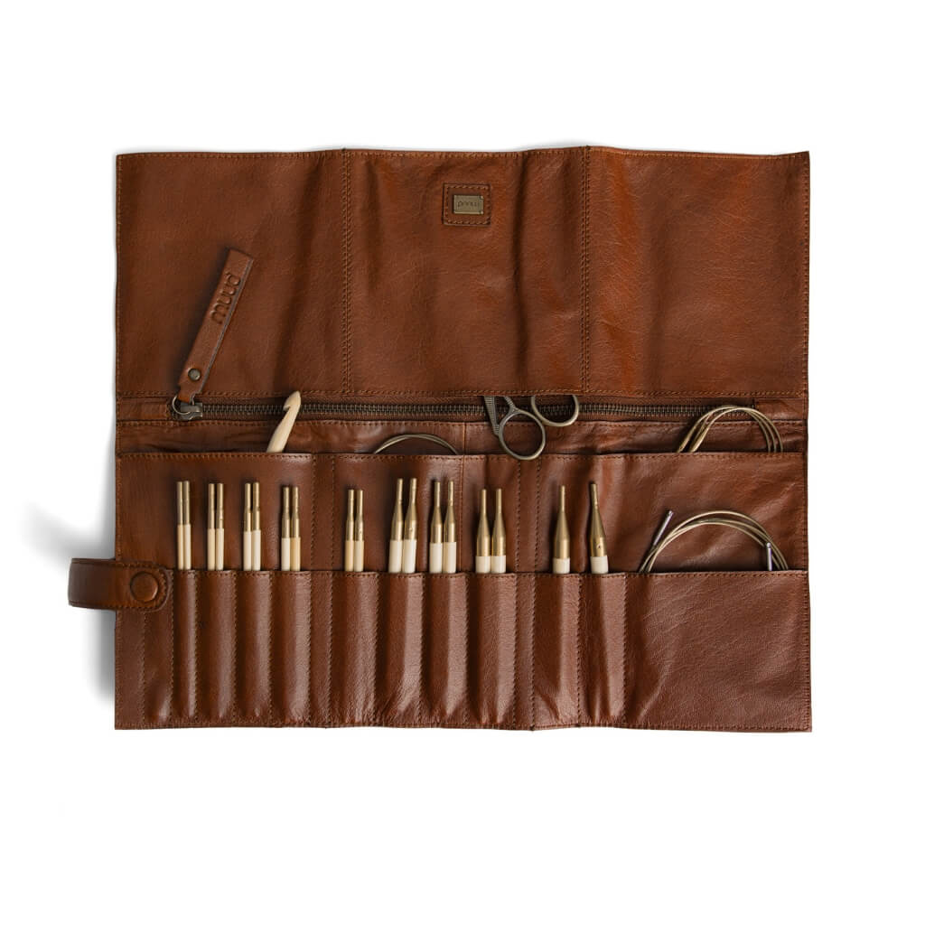 muud Stockholm - Ledertasche für Nadelsysteme bei bei bei bei bei bei bei bei bei bei bei bei bei bei bei bei Lieblingsgarn