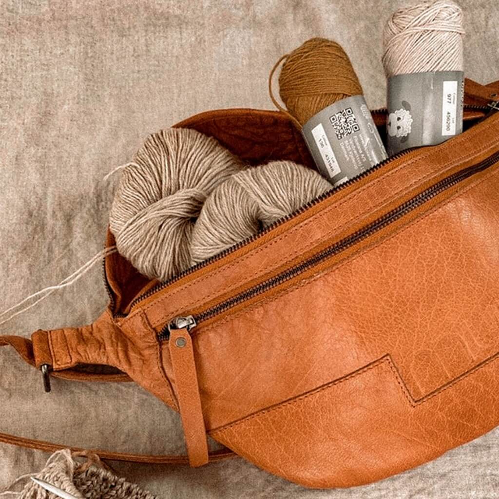 muud Vegas - Leder Gürteltasche bei bei bei bei bei bei bei bei bei bei Lieblingsgarn