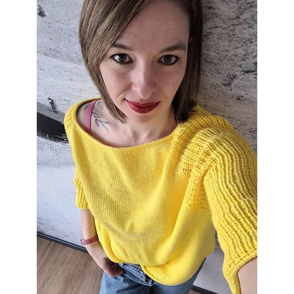Nadelmelodie Pattern Sunny Spring Sweater Strickanleitung - Nadelmelodie (PDF) bei bei bei bei bei bei bei bei Lieblingsgarn