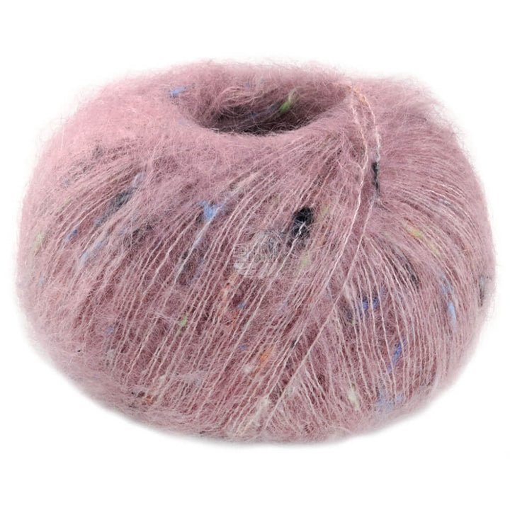 Lana Grossa Natural Superkid Tweed, Farbe 621 Rosa – Baumwolle, Mohair und Seide bei Lieblingsgarn