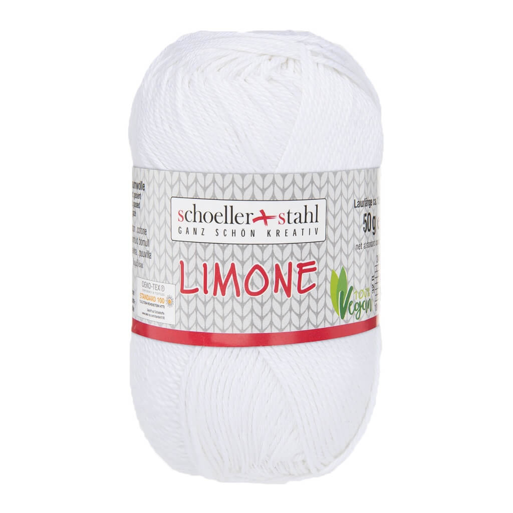Schoeller + Stahl Limone 50g - Baumwollgarn, Farbe 6 Brillantweis – Baumwolle bei Lieblingsgarn