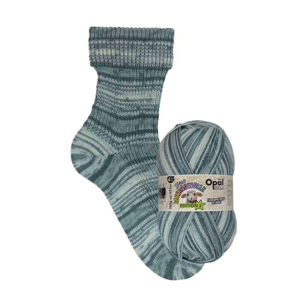 Opal 4-fädig Feine Merinowolle - Edition 2, Farbe 11635 luftig – Merino, Schurwolle und Synthetik bei Lieblingsgarn