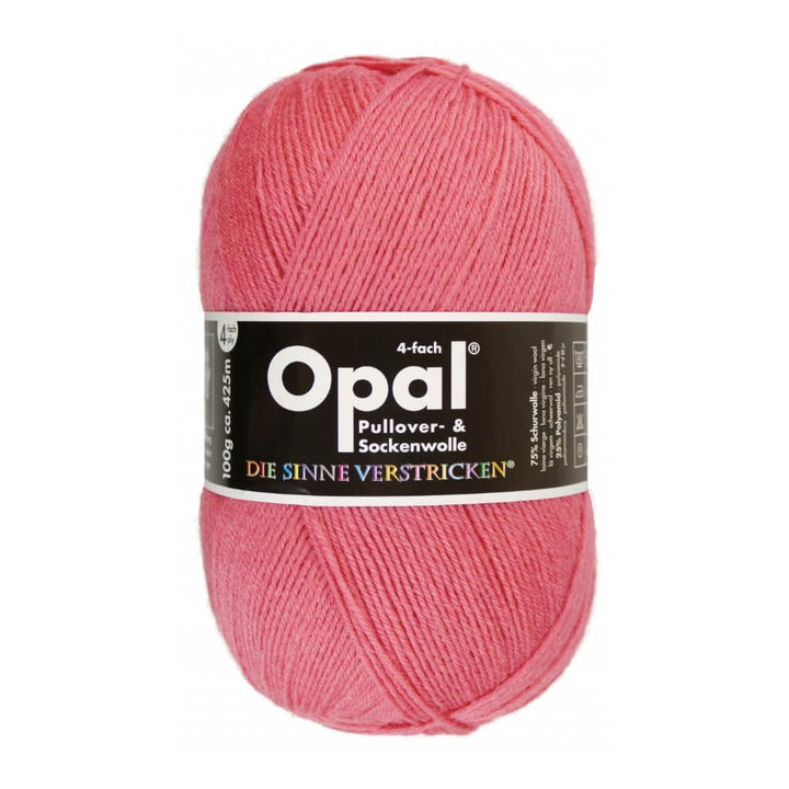 Opal Sockenwolle Uni 4-fach 100g, Farbe 9940 Feenrosa – Polyamid und Schurwolle bei Lieblingsgarn