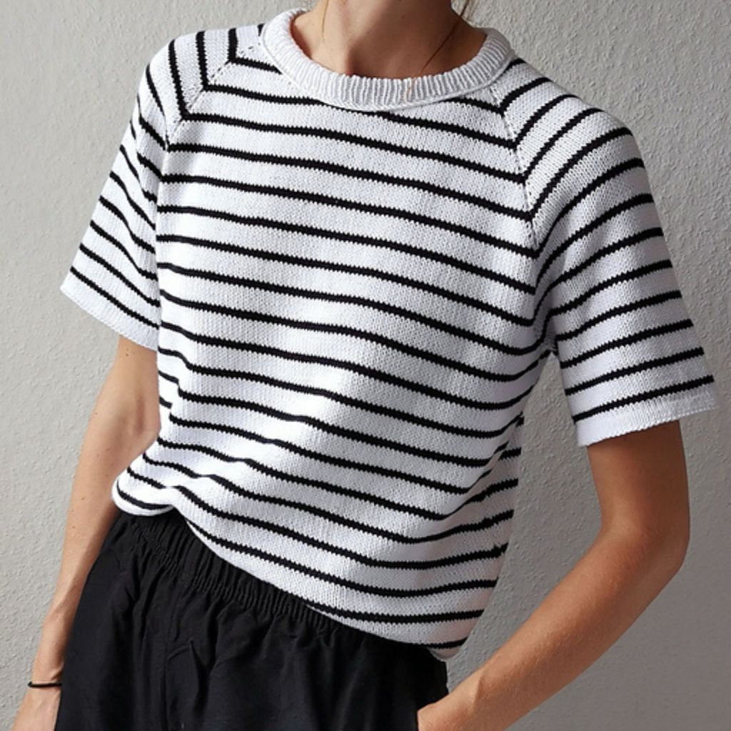 Paulastrickt Pattern Freestyle Shirt gestreift Strickanleitung - Paula strickt (PDF) bei bei bei bei bei bei Lieblingsgarn