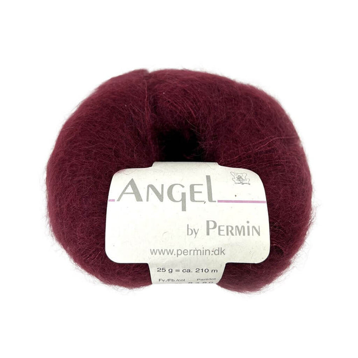 Permin Angel, Farbe 28 Vinrød – Mohair und Seide bei Lieblingsgarn