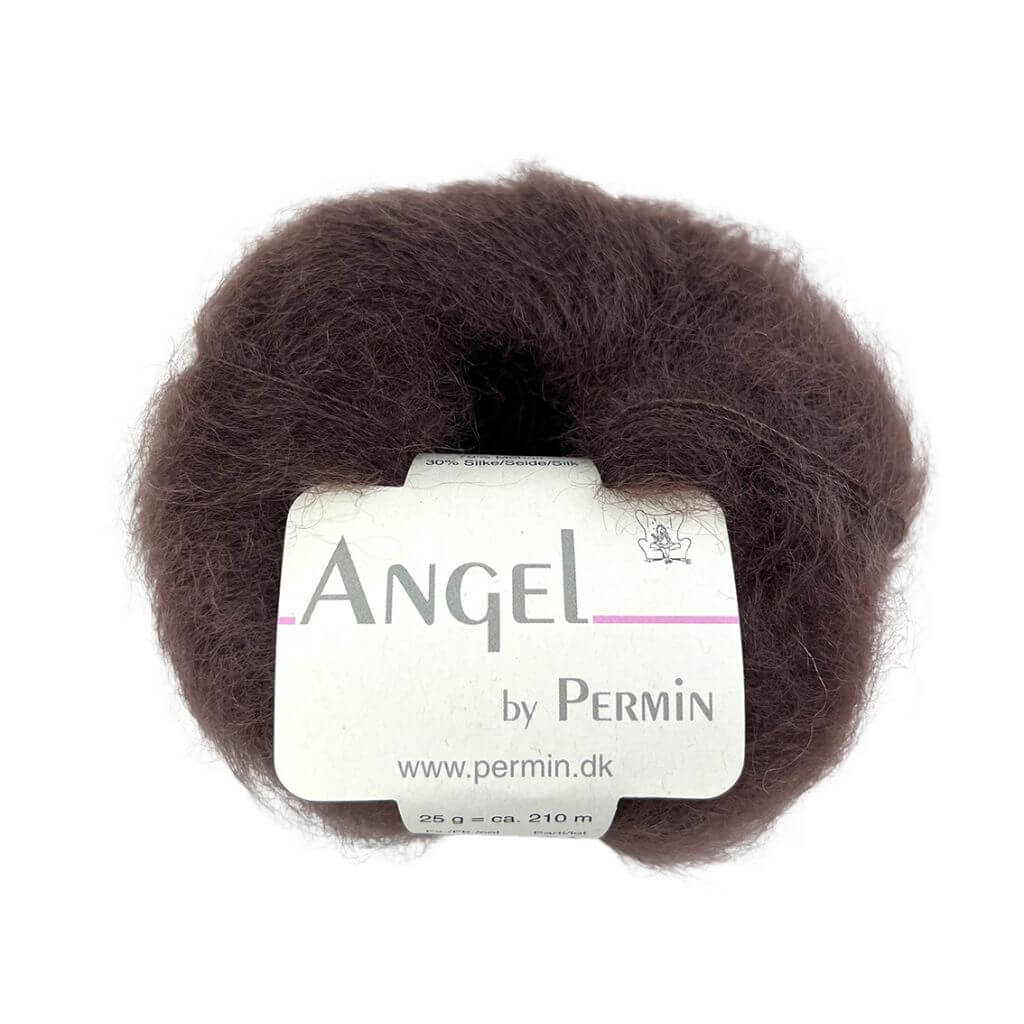 Permin Angel, Farbe 97 Dunkel Chokolaten – Mohair und Seide bei Lieblingsgarn