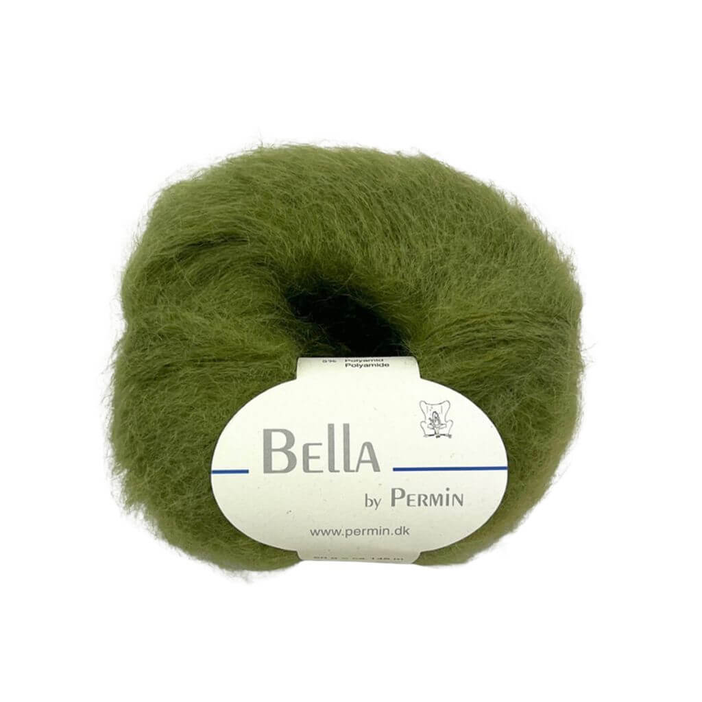Permin Bella, Farbe 111 Olive Oil – Mohair, Schurwolle und Synthetik bei Lieblingsgarn
