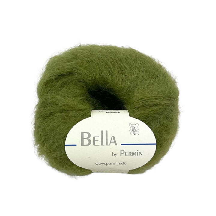 Permin Bella, Farbe 111 Olive Oil – Mohair, Schurwolle und Synthetik bei Lieblingsgarn