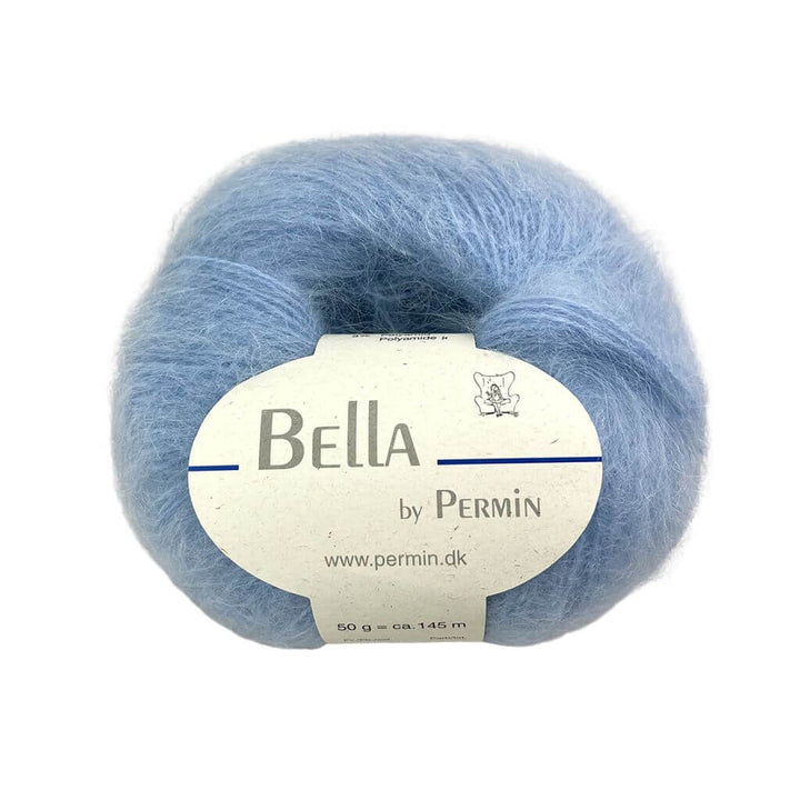 Permin Bella, Farbe 56 Hell Blau – Mohair, Schurwolle und Synthetik bei Lieblingsgarn