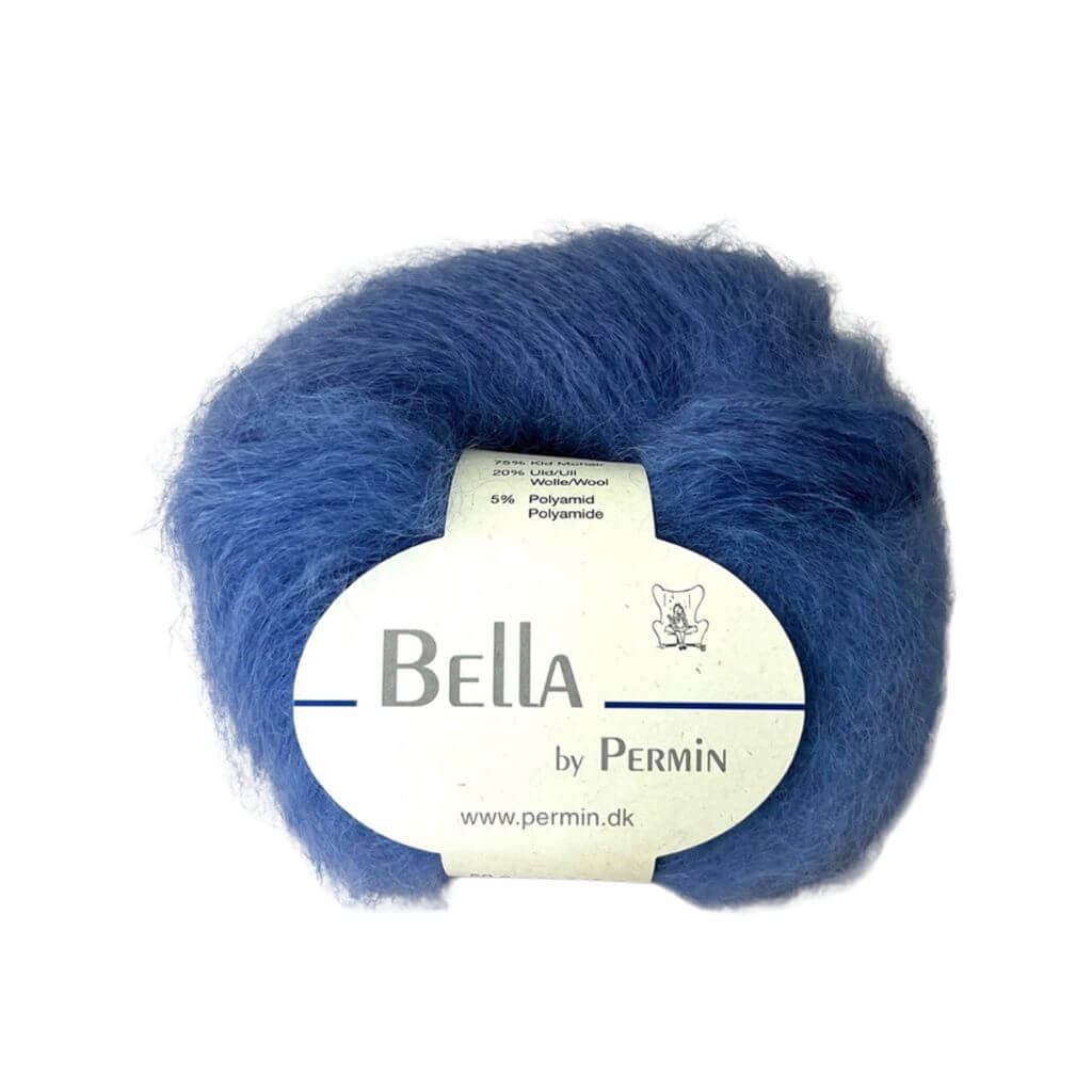 Permin Bella, Farbe 70 Chambrayblau – Mohair, Schurwolle und Synthetik bei Lieblingsgarn