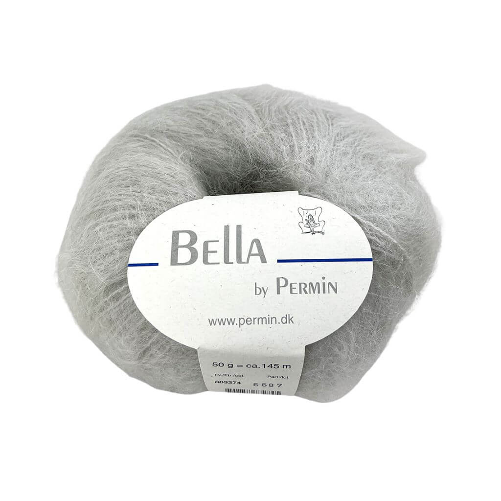 Permin Bella, Farbe 74 Nebel – Mohair, Schurwolle und Synthetik bei Lieblingsgarn