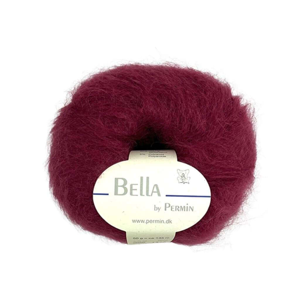 Permin Bella, Farbe 96 Weinrot – Mohair, Schurwolle und Synthetik bei Lieblingsgarn