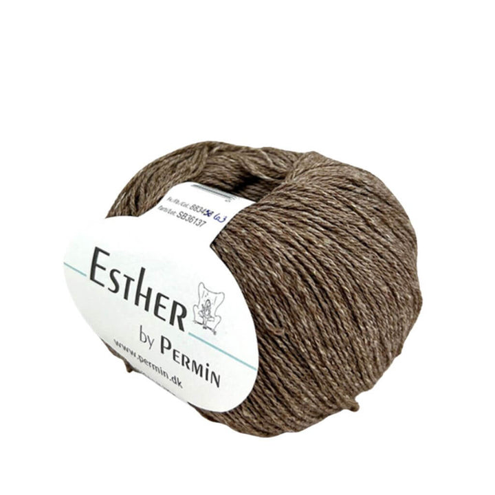Permin Esther, Farbe 63 Mocha Mousse – Baumwolle und Schurwolle bei Lieblingsgarn